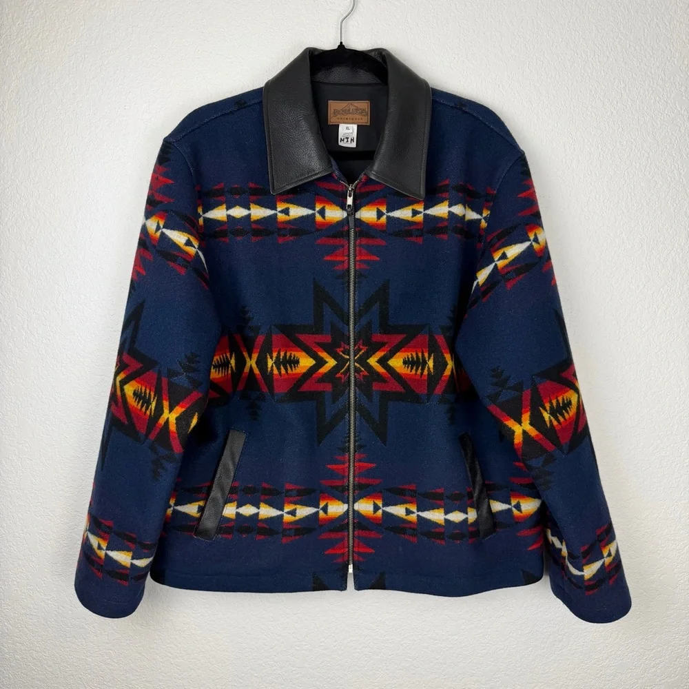 Pendleton Vintage Wool Southwestern Printed Jacket XL - Picture 12 of 12
